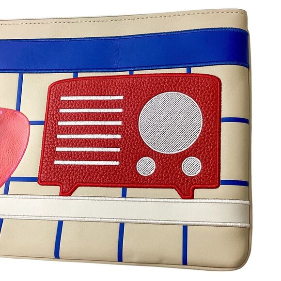 Coach X Tom Wesselmann Collab Large Turnlock Wristlet Bag Clutch - Picture 6 of 14